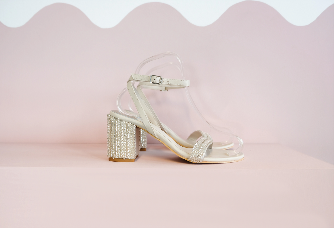 DIY handmade wedding shoes