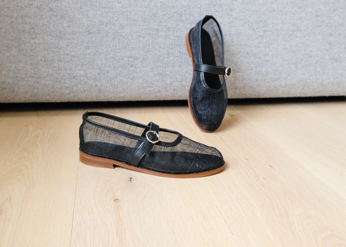 HOW TO MAKE MESH BALLET PUMPS