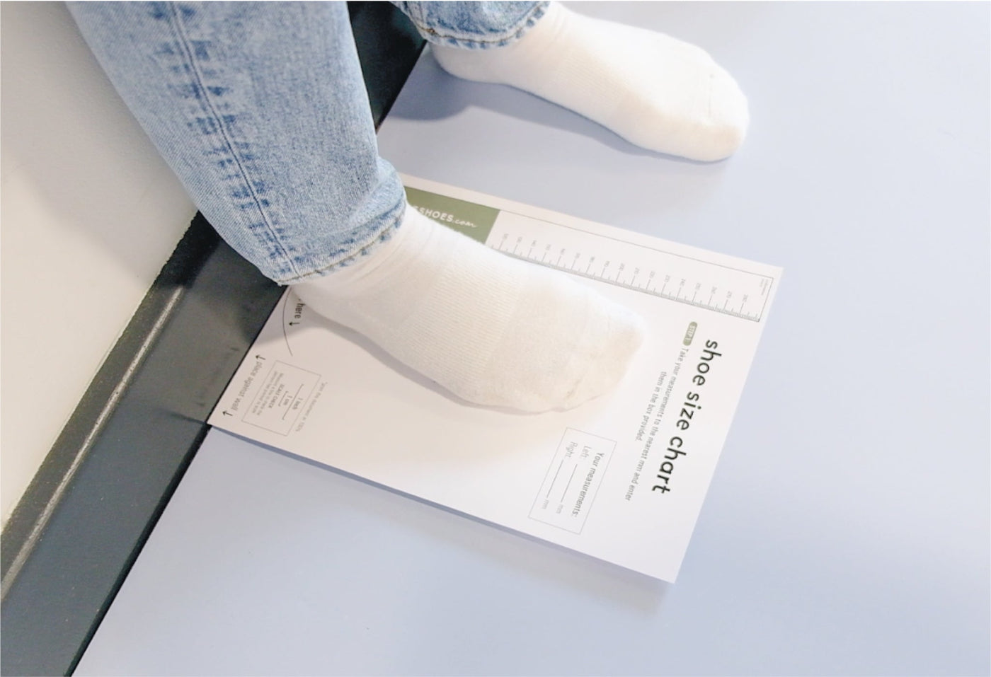 HOW TO MEASURE YOUR FEET