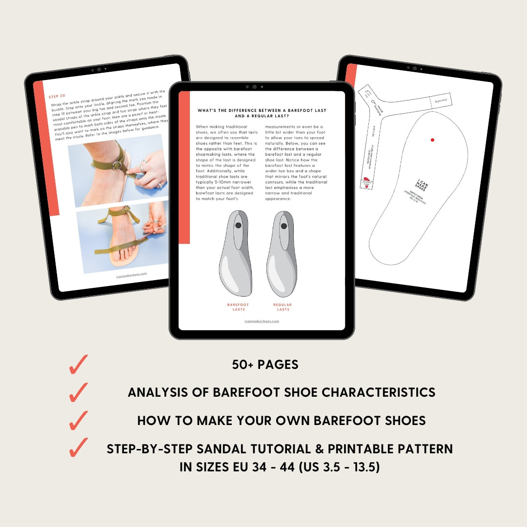 Basic Barefoot Shoe Guide + Sandal eBook