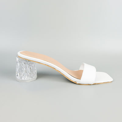 I Can Make Shoes Clear geometric mid heel DIY Shoemaking supplies