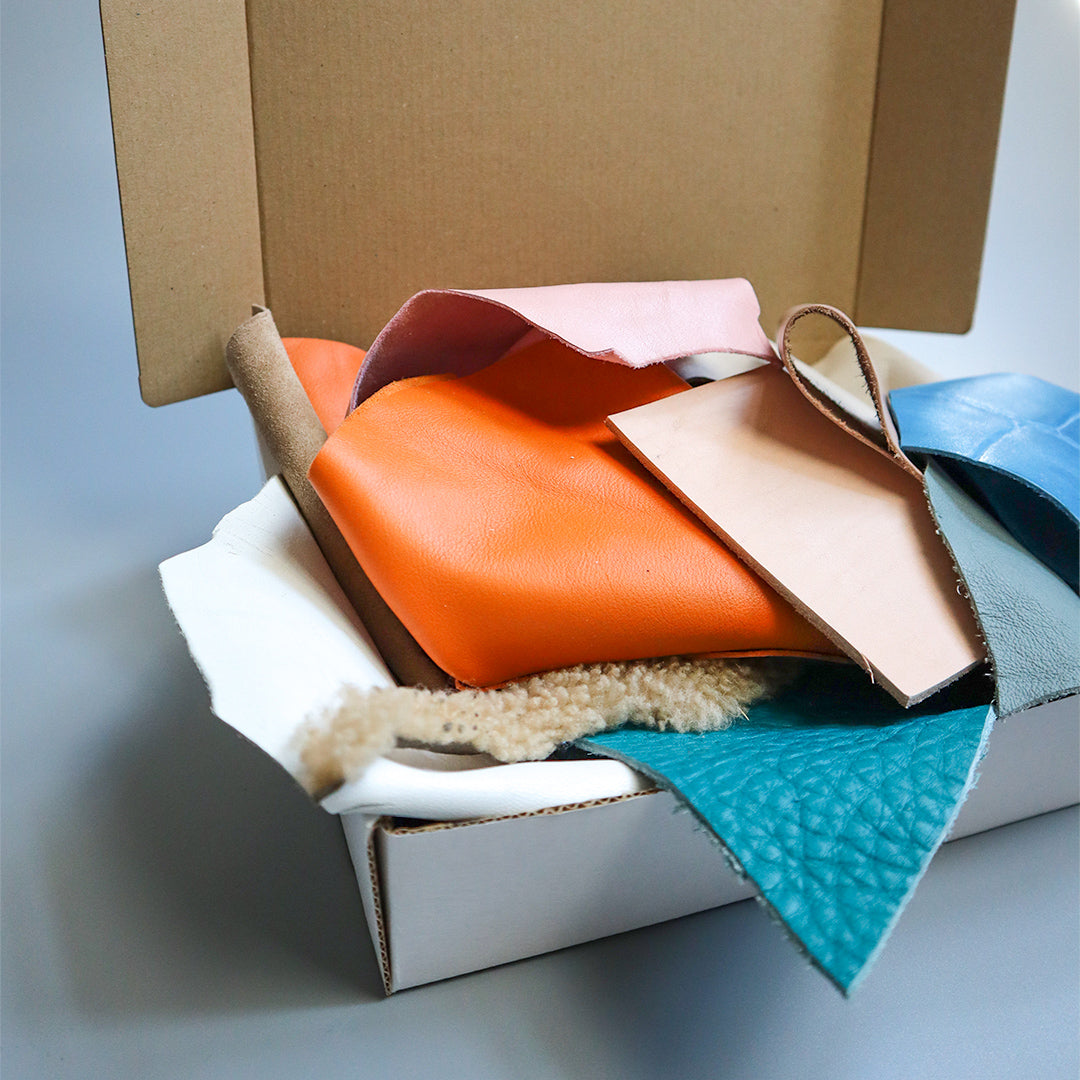 I Can Make Shoes Leather scraps for DIY shoe making