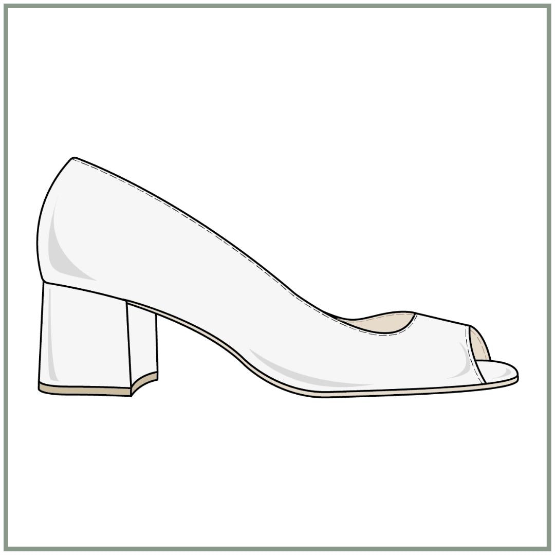 SHOE PATTERN - MID PEEP TOE
