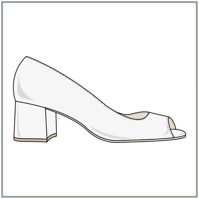 SHOE PATTERN - MID PEEP TOE