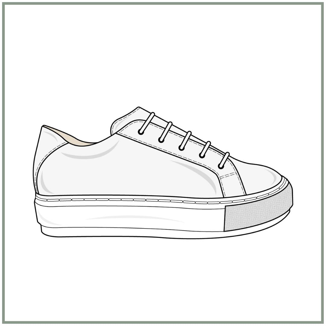 SHOE PATTERN - WOMEN'S FLAT SNEAKER