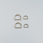 Gold and Silver D-rings for home bag making 
