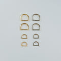Gold and Silver D-rings for home bag making 