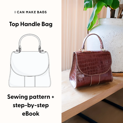 BAG PATTERN + eBOOK - TOP HANDLE BAG