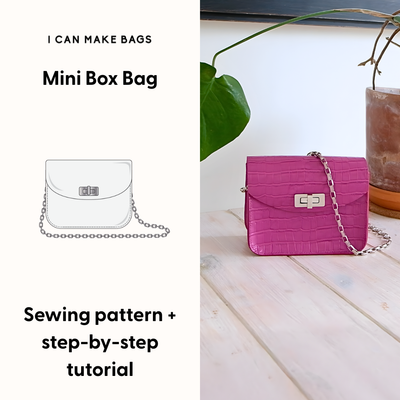 BAG SEWING PATTERN - MINI BOX BAG