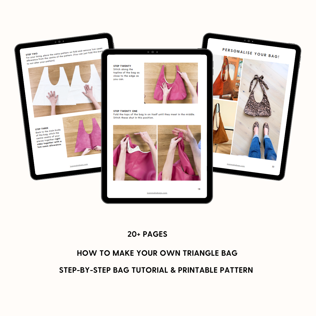 BAG PATTERN + eBOOK - TRIANGLE BAG